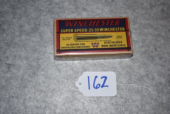 Winchester – Super Speed .25-35 Winchester Cal. 117 Grain 20ct. Box of Ammo – Full & Correct – K2513