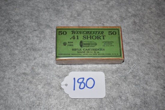 Winchester - .41 Short Rim Fire Cal. Cartridges 50ct. 2pc. Sealed Box of Ammo – Stetson’s Patent Oct