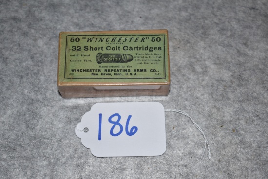Winchester Repeating Arms Co. – .32 Short Colt Cal. Cartridges 50ct. Full & Correct Sealed Box of Am