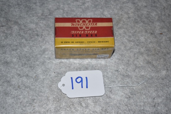 Winchester – Super Speed – 218 Bee Cal. Hollow Point Center Fire Cartridges 50ct. Box of Ammo – Full