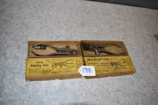 Lot of 2 Marlin Firearms Co. “IDEAL No. 4” Reloading Tools in Original Boxes – First is for Savage .