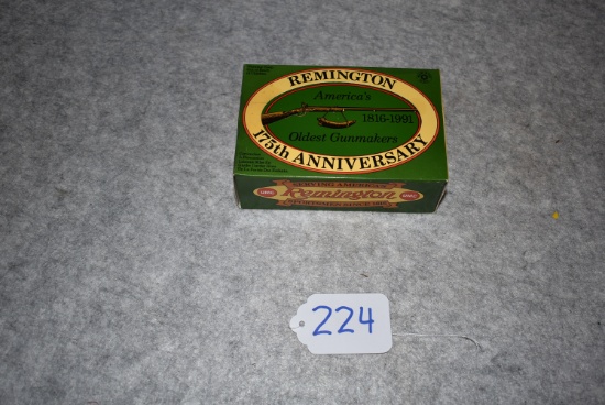 Remington – 175th Tin in Original Cardboard Box Containing 325ct. “High Velocity” 22 Long Rifle Ammo