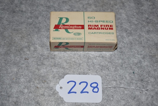 Remington – 5mm Remington Hi-Speed Rim Fire Magnum POWER-LOKT 38 Gr. Hollow Point Cartridge 50ct. Bo