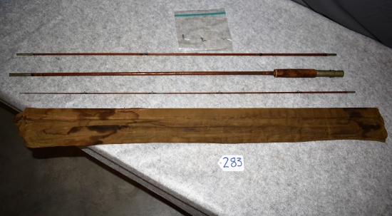 Winchester – 3pc. Fly Rod w/Extra Tip (4pc. Total – Note:  1 Tip End is Damaged) – Gold Label at Bas