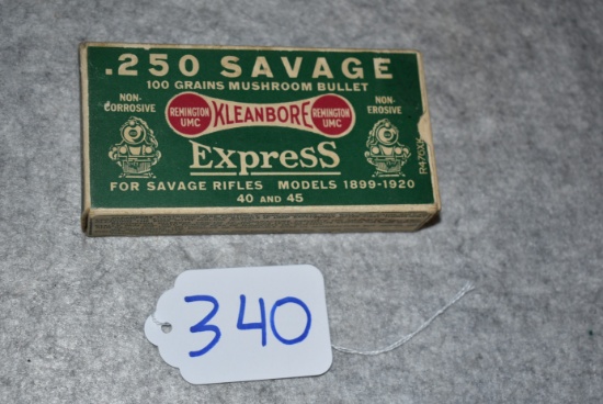 Remington/UMC – Express – .250 Savage Cal. 100 Grains Mushroom Bullet Box of Ammo – For Savage Rifle