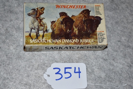 Winchester – Saskatchewan Diamond Jubilee Commemorative 20ct. Box of 38-55 Win. Cal. 255 Gr. S.P. Ca