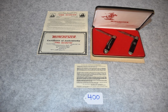 Winchester – “The Scouts” Limited Edition 2 Knife Set Commemorating “Wild Bill” Hickok & “Buffalo Bi