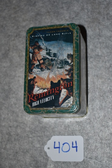 Remington – Gift Tin Featuring “Yukon Trouble” – Containing 250 Rounds of 22 High Velocity LR Cal. A