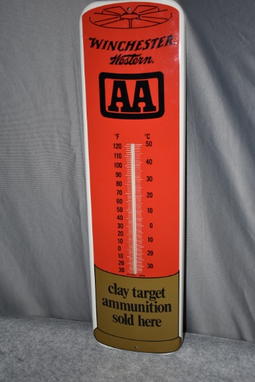 Winchester-Western 26 ½” Tall x 7 ½” Wide Reproduction Thermometer
