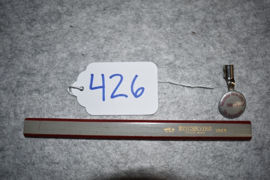Winchester – No. 1915 Flat Carpenters Pencil – New w/Winchester 75th 1886-1941 Anniversary Pencil Pi
