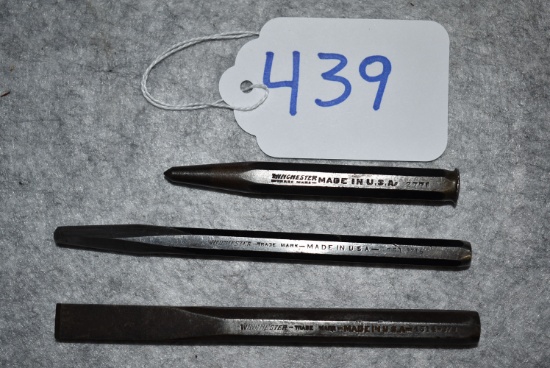 Grouping of 3 Winchester Tools – 1st is No. 2771 Nail Set Punch 1/32” – w/Excellent Markings – 2nd i