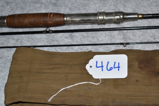 Winchester – 3pc. Metal Fishing Rod – 8’ 4” Overall Assembled Length – “Winchester” in Red Letters U