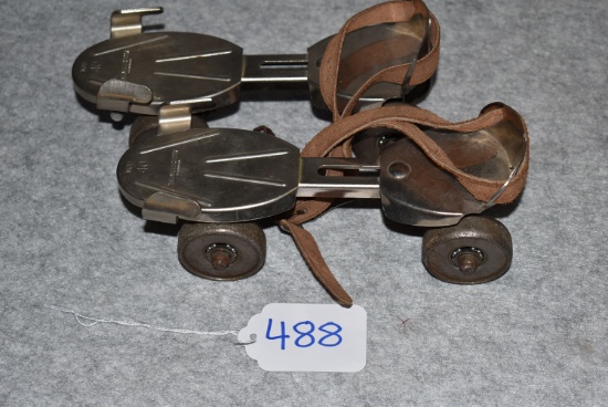 Winchester – No. 40 Roller Skates w/Ball Bearing Wheels – Wheels Are Rough to the Touch – Bodies of