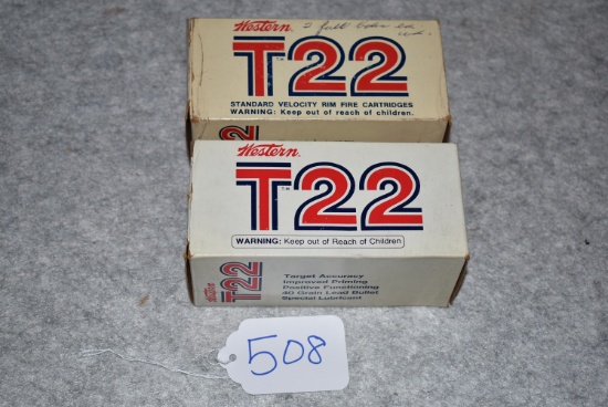 Two Bricks of Western – T22 Standard Velocity 22 Long Rifle Cal. Ammo – 1000 Total Rounds