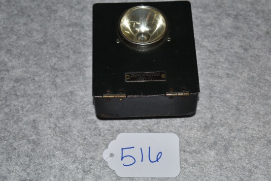 Winchester – Box Light – Accepts Standard Unit Cell Batteries – Case Has Some Crazing But is Still i