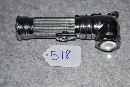 Winchester – Very Rare No. 6711 Industrial 2-Cell Flashlight w/Bulls Eye Lens – Complete w/Clip & Ri
