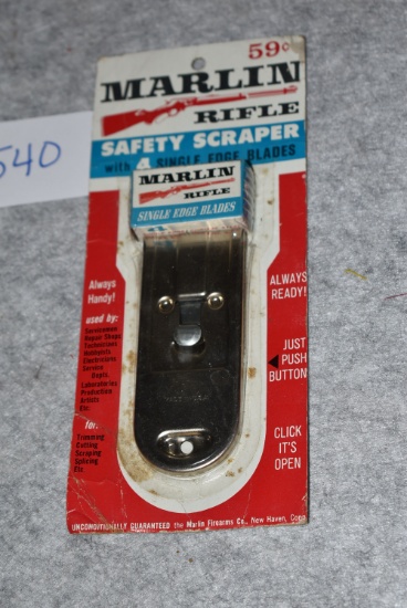 Marlin – Safety Scraper w/Single Edge Blades – Unopened in Original Wrap