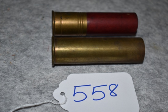 Pair of Winchester Shells – 1st is 8ga. 1901 Leader – 2nd is 8ga. Brass Shot Shell