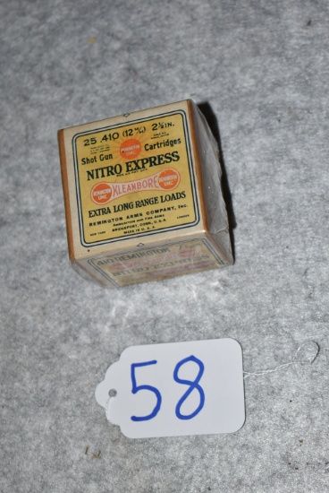 Remington/UMC – Nitro Express Kleanbore 410ga./12mm Empty 2 Piece Box – Extra Long Range Loads – 7½