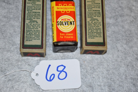 Winchester Grouping Includes Two Winchester Grease Tubes in Original Green/Red Boxes, Both Tubes are