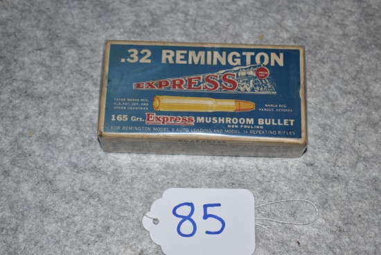 Remington/UMC – Express – Very Rare .32 Remington 165 Grs Express Mushroom Bullet, Non-Fouling, For
