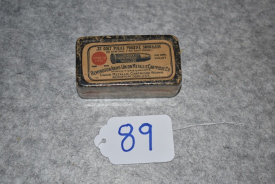 Remington/UMC – 50ct. .32 Colt Police Positive Smokeless Cartridges – 100 grs Bullets – No. 155 – Ex