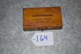John J. Tobler Sporting Goods of Union City, N.J. 4 ¾” x 2 ¾” x 1 3/8” 22 Cal. Wooden Shell Box