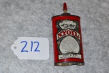 WM. F. Nye, Inc. – Partial 3 ¼ Oz. Can of NYOIL – Red & Silver Color