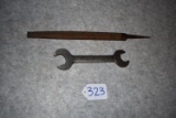 Pair of Winchester Tools – 1st is 15 ½” Wood Rasp (No Handle) & 2nd is No. 1749 ¾” & 7/8” Mechanics