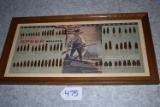 Speer Bullets – 11” Tall x 21” Wide Oak Framed Bullet Display – Features 2nd Amendment w/Patriot