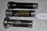 Grouping of 3 Winchester Flashlights – All 3 Are Different Variations & Are 2-Cell
