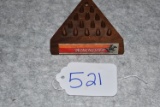 Winchester – Peg Solitaire Game w/Walnut Base & 22 Cal. Bullets as Playing Pieces