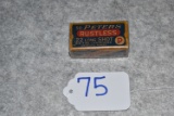 Peters – Rustless No. 2248 – 22 Long Shot Rimfire Cartridges Full Box of 50ct – Red/Blue & Yellow in