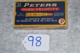 Peters – High Velocity/Rustless No. 3064 – 30 Win. (30-30) Cal. 160gr. Metal Cased Bullets – Full &