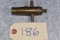 Miniature Brass Cannon Barrel – Appears 60 Cal. Range