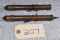Pair of Unknown Mfg. – Dart Alarm Guns Made From Copper/Brass Metal