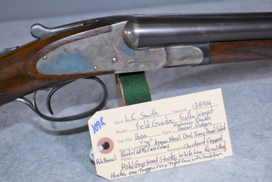 L.C. Smith – Field Grade Feather Weight – 16ga. Hammerless Double Barrel Shotgun