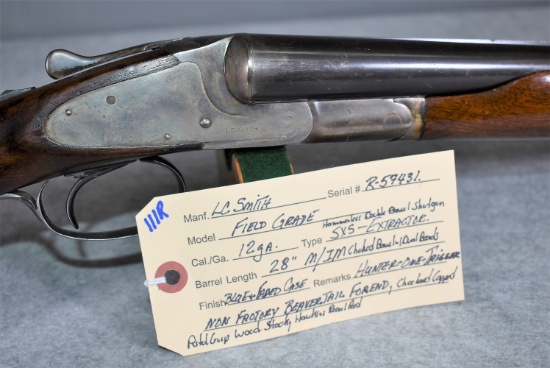 L.C. Smith – Field Grade – 12ga. Hammerless Double Barrel Shotgun