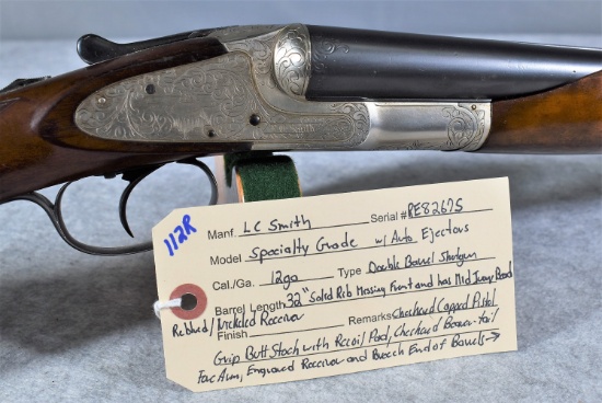 L.C. Smith – Special Grade w/Auto Ejectors – 12ga. Hammerless Double Barrel Shotgun
