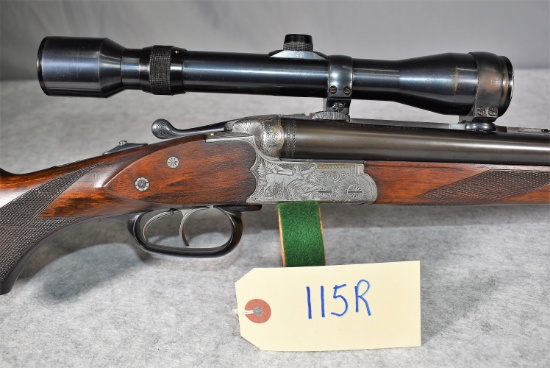 J.P. Sauer & Sohn – Drilling – 16ga. x 16ga. 2 ¾” Chamber Over 7.65 Rimmed Rifle Caliber Rifle Shotg