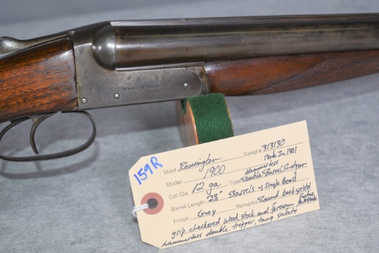 Remington – Mod. 1900 – 12ga. Hammerless Double Barrel Shotgun