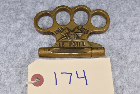 WWI – LE-Poilu – Model Depose – Brass Knuckle/22 Cal. Gun Combo