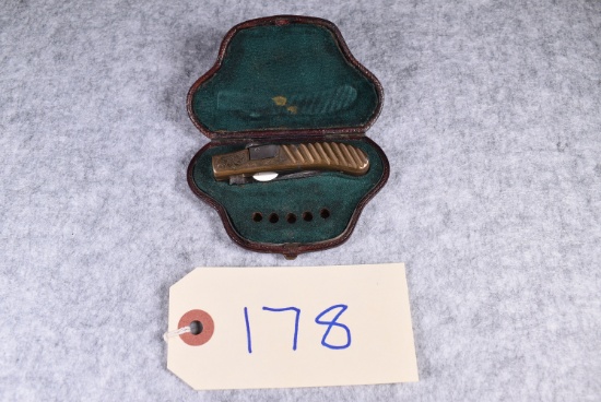 Higham Oswestry – Antique 18 Cal. Pinfire Range Pen Knife/Gun Combo