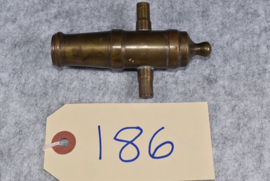 Miniature Brass Cannon Barrel – Appears 60 Cal. Range