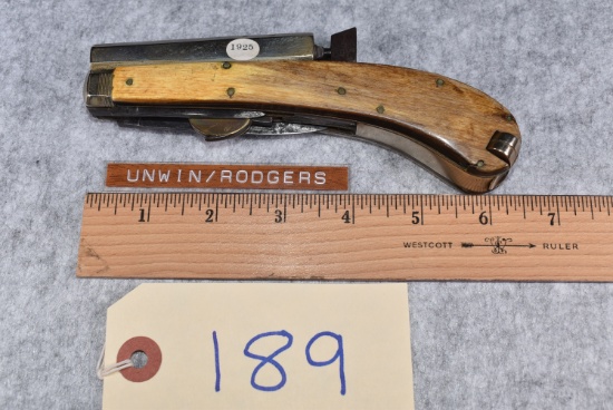 Unwin & Rodgers – 32 Cal. Self Protector Combination Percussion Knife/Pistol