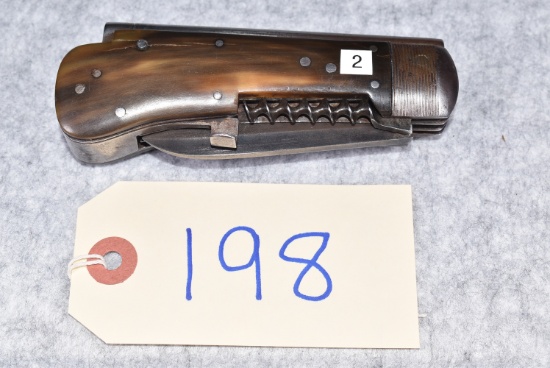Early Antique Percussion Gun/Knife Combo