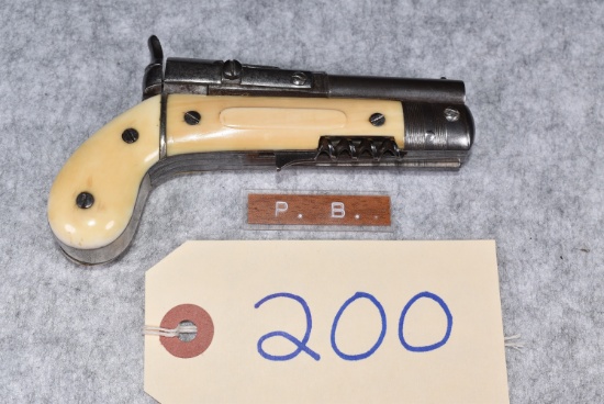 P.B. Marked – Antique Dagger Knife/Gun Combo