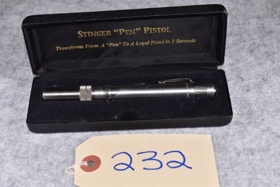R.J. Braverman Corp. of Meredith N.H. – 22 Cal./22 Mag. Cal. Stinger “Pen” Pistol