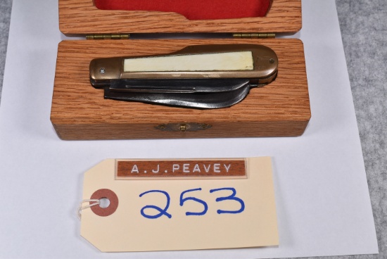 Scarce Signed A.J. Peavey Patent Sept 5 1865 & March 27th 1866 – Serial #530 – Pocket Knife/Pistol C