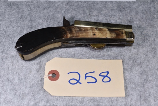 James Rodgers Sheffield Marked – 2 Blade Knife/Percussion Gun Combo